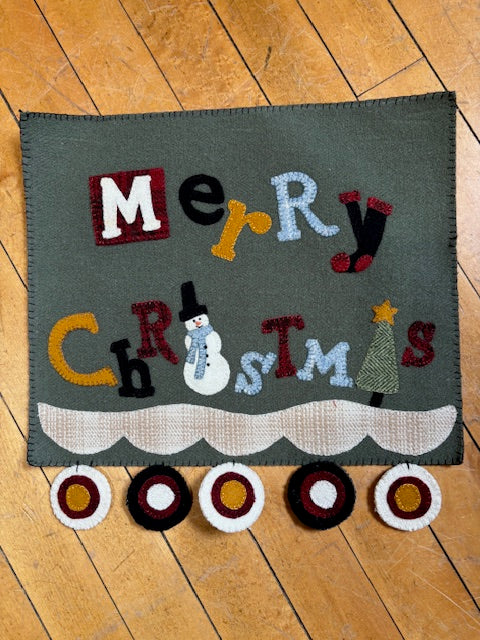 Merry Christmas Wool Hanging Kit